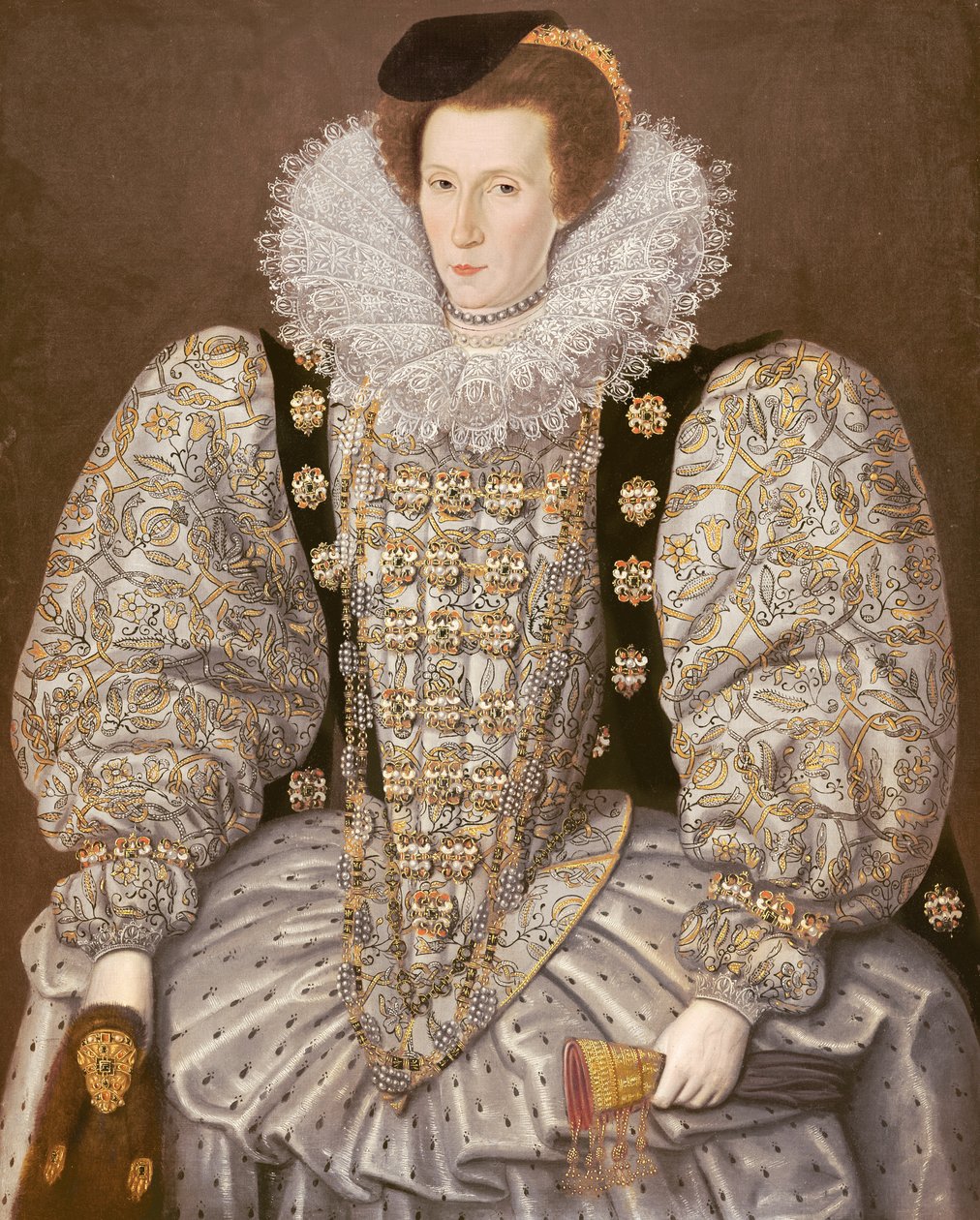 Egy Erzsébet-kori udvari hölgy portréja, 1595 körül (olaj, vászon) alkotó: William (attr. to) Segar