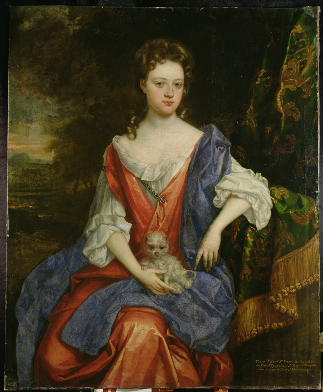 Mary, Lady Barrington Bourchier portréja (olaj, vászon) alkotó: William (attr. to) Wissing or Wissmig