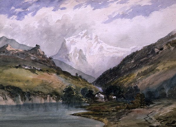Wetterhorn, Berni Felvidék (olaj, vászon) alkotó: William (circle of) Callow