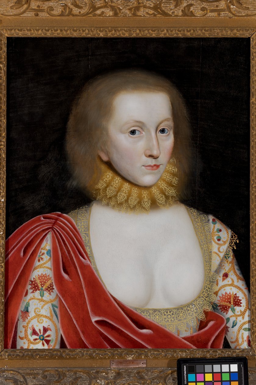 Egy hölgy portréja, 1585-1619 körül (olaj, tábla) alkotó: William (studio of) Larkin