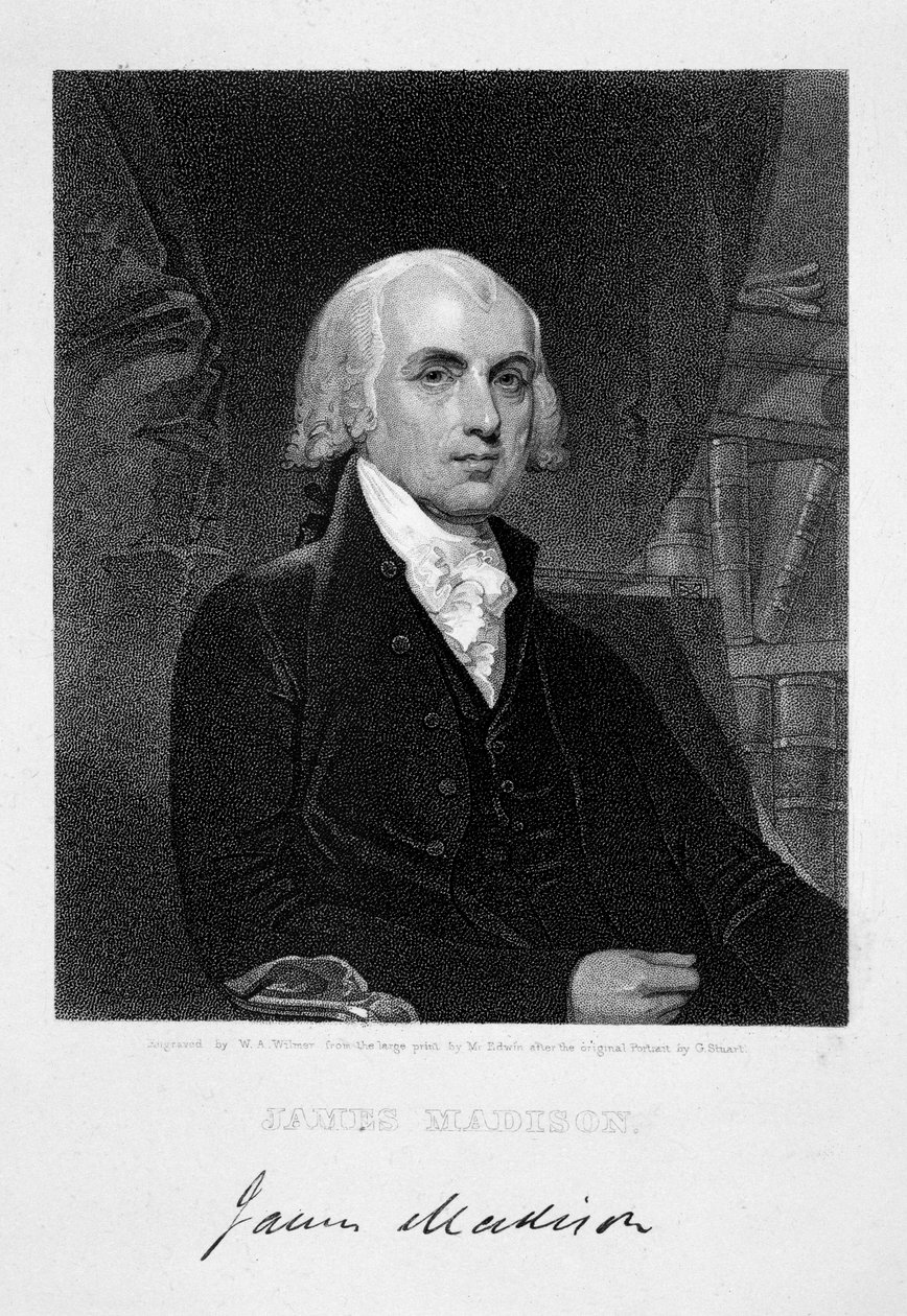 James Madison, az Amerikai Egyesült Államok 4. elnöke, XIX alkotó: William A Wilmer
