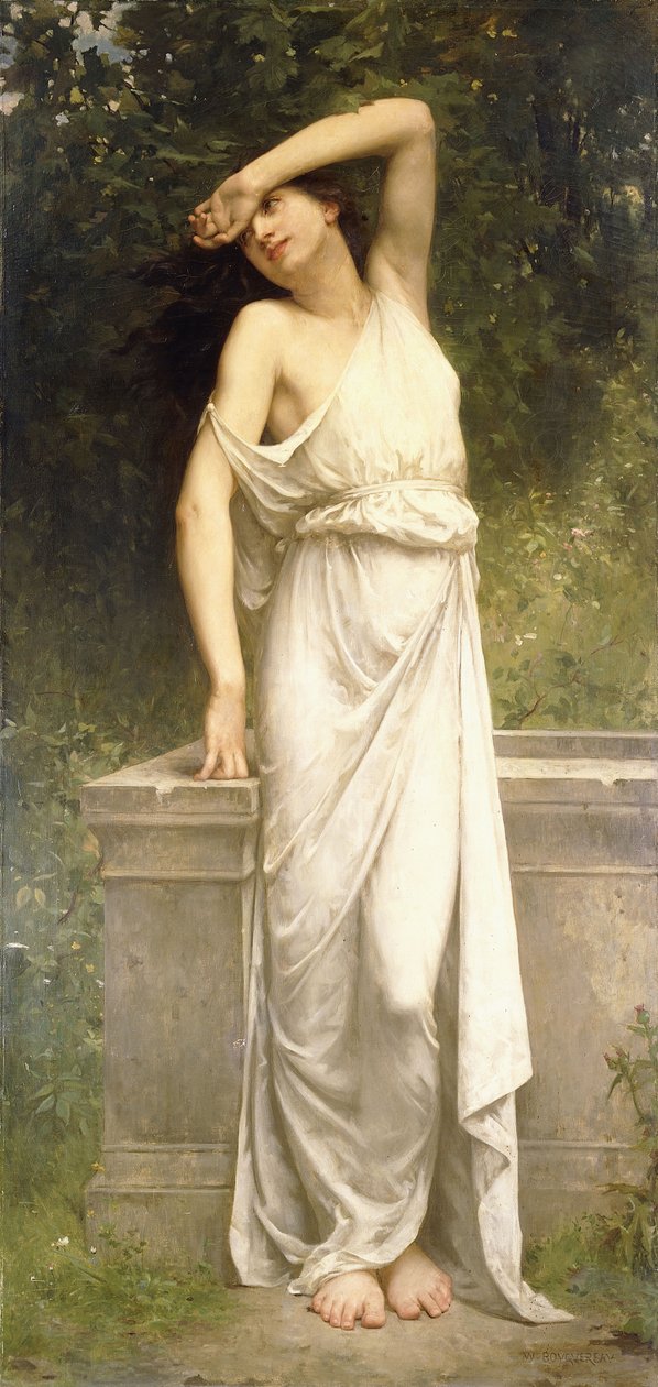 Klasszikus szépség egy kút mellett, alkotó: William Adolphe Bouguereau