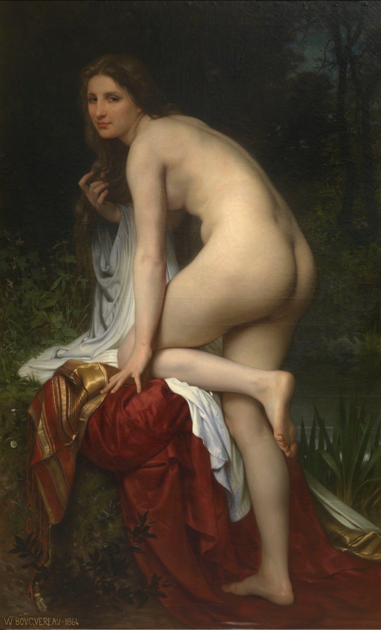 Badende (fürdőző) alkotó: William Adolphe Bouguereau