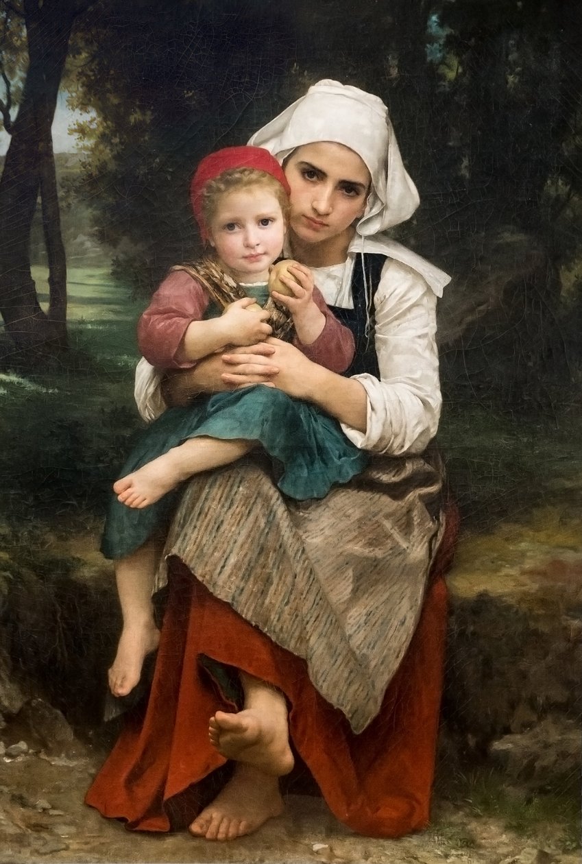 Breton testvérpár alkotó: William Adolphe Bouguereau