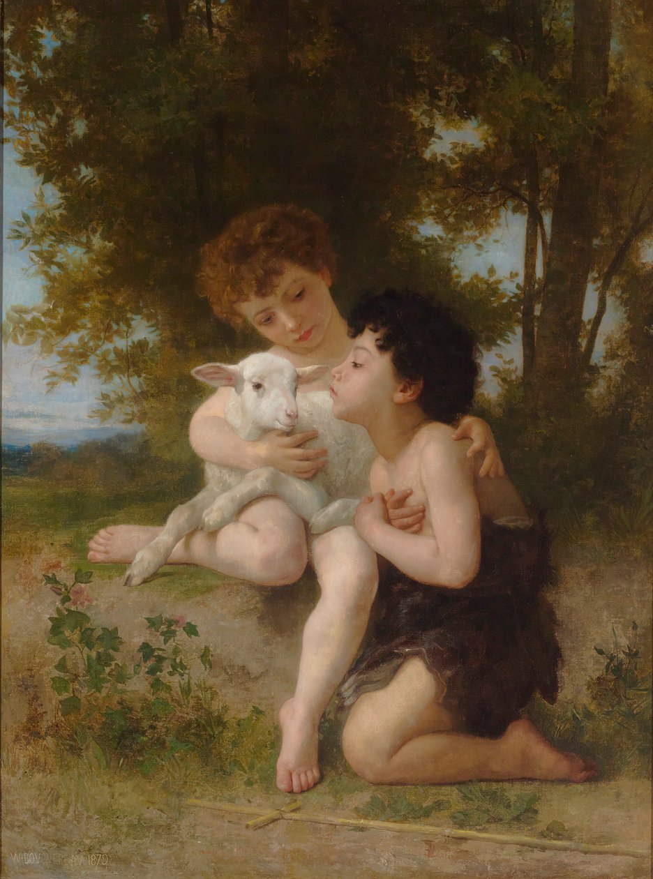Gyermekek a báránnyal alkotó: William Adolphe Bouguereau