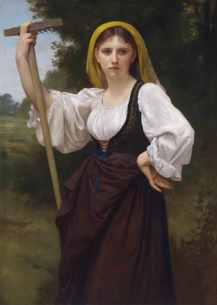 Franciául:  La Faneuse alkotó: William Adolphe Bouguereau