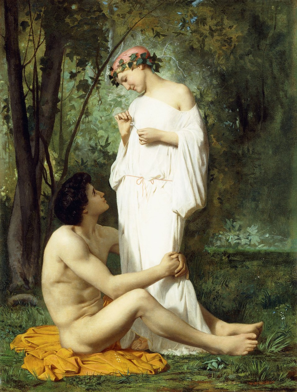 Idill, 1851-52 alkotó: William Adolphe Bouguereau