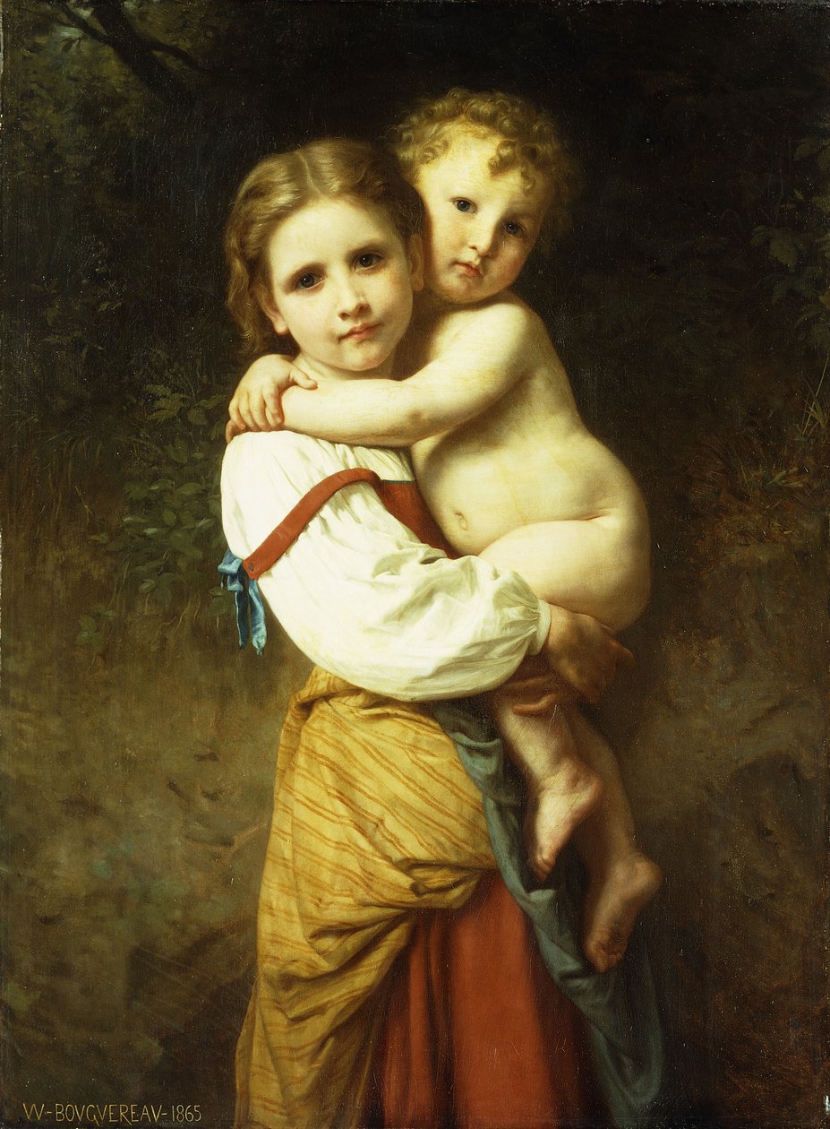 A nagy nővér; A nagy nővér, 1865 alkotó: William Adolphe Bouguereau