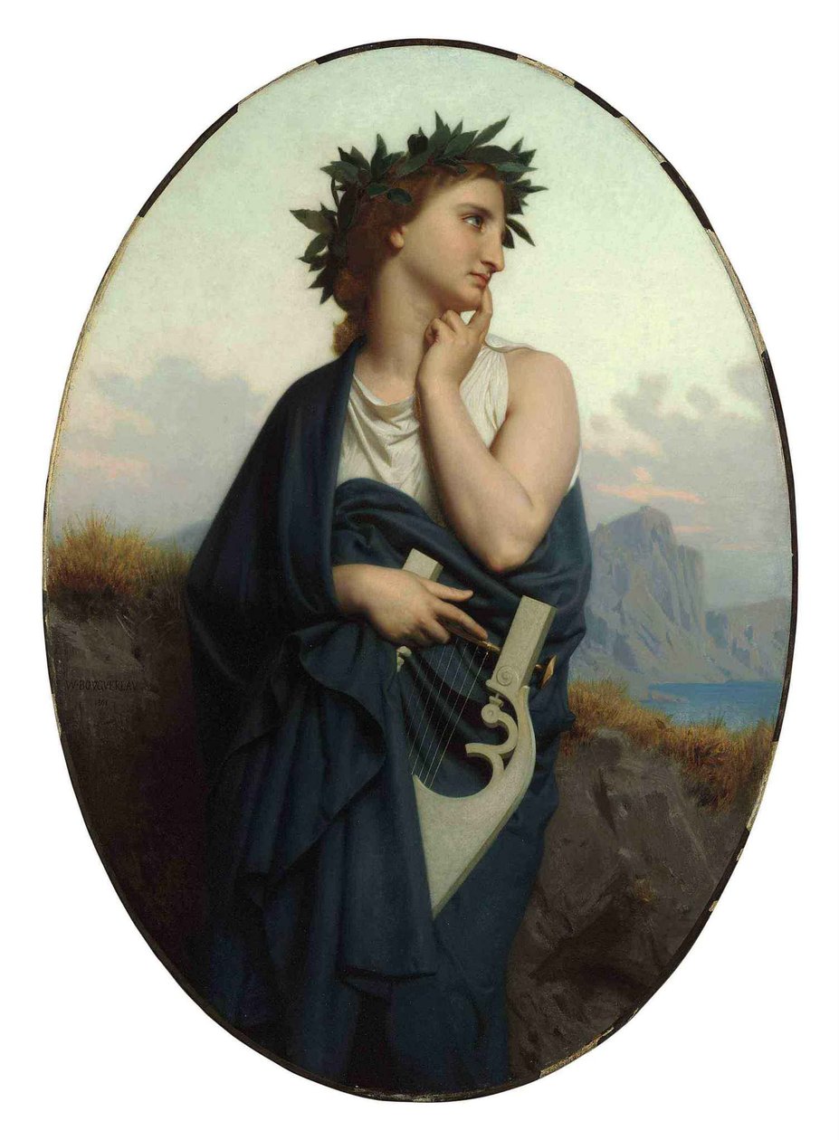 A múzsa (Philomèle) alkotó: William Adolphe Bouguereau