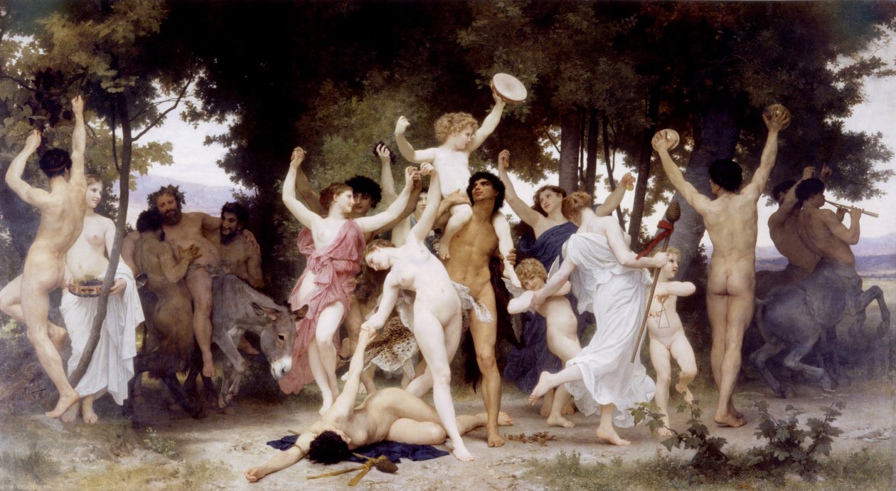 Bacchus ifjúsága alkotó: William-Adolphe Bouguereau