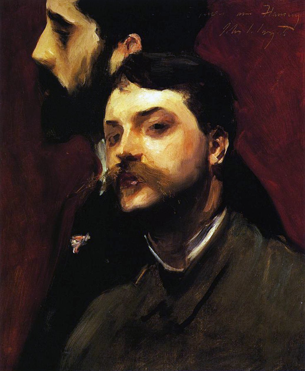 François Flameng és Paul Helleu festők, 1880 körül alkotó: William Adolphe Bouguereau