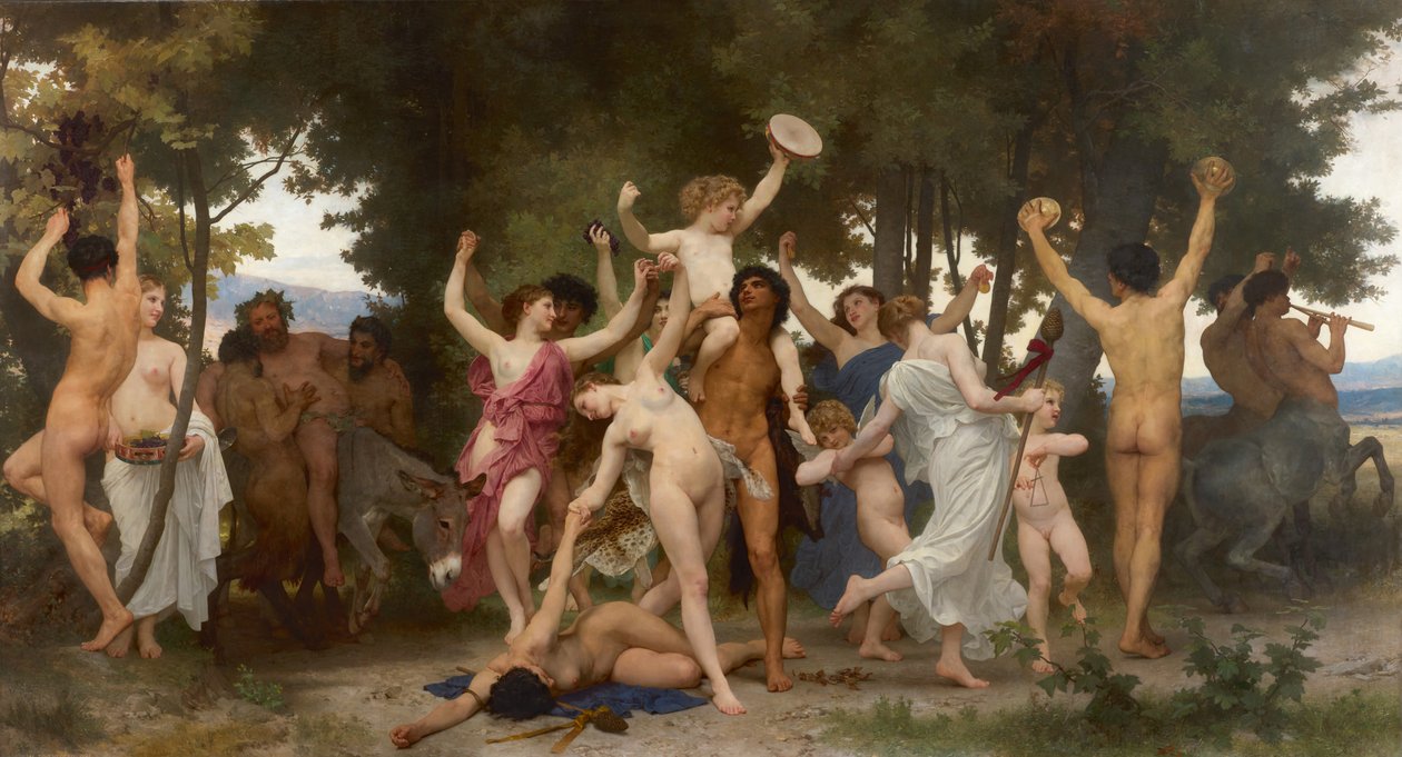 Bacchus La jeunesse de Bacchus ifjúsága, 1884. alkotó: William Adolphe Bouguereau