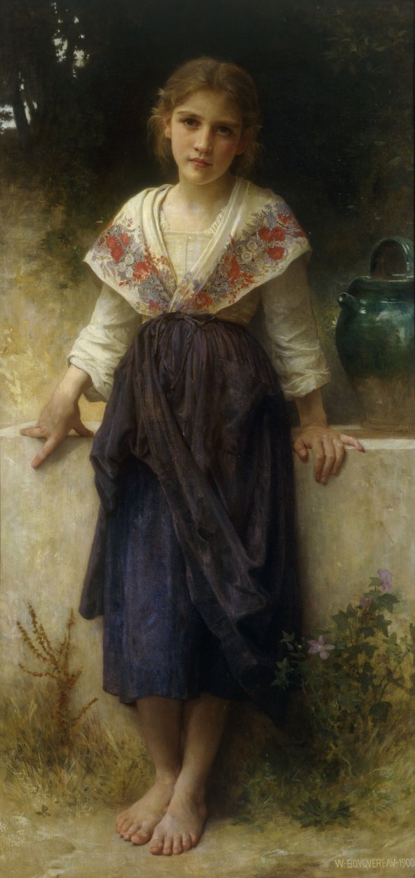 Egy pillanat a pihenés, 1900 alkotó: William Adolphe Bouguereau