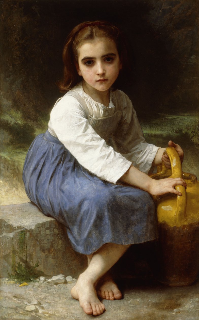 Fiatal lány kancsóval; Fiatal lány kancsóval, 1885 alkotó: William Adolphe Bouguereau