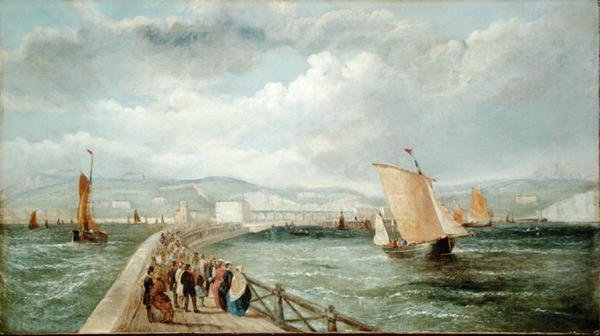 Dover az Admiralitás mólótól alkotó: William Adolphus Knell