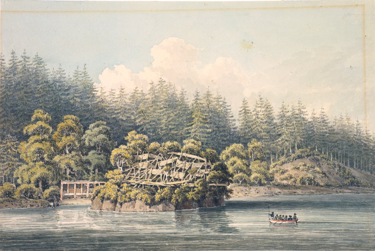 Deserted Indian village, Georgia alkotó: William Alexander