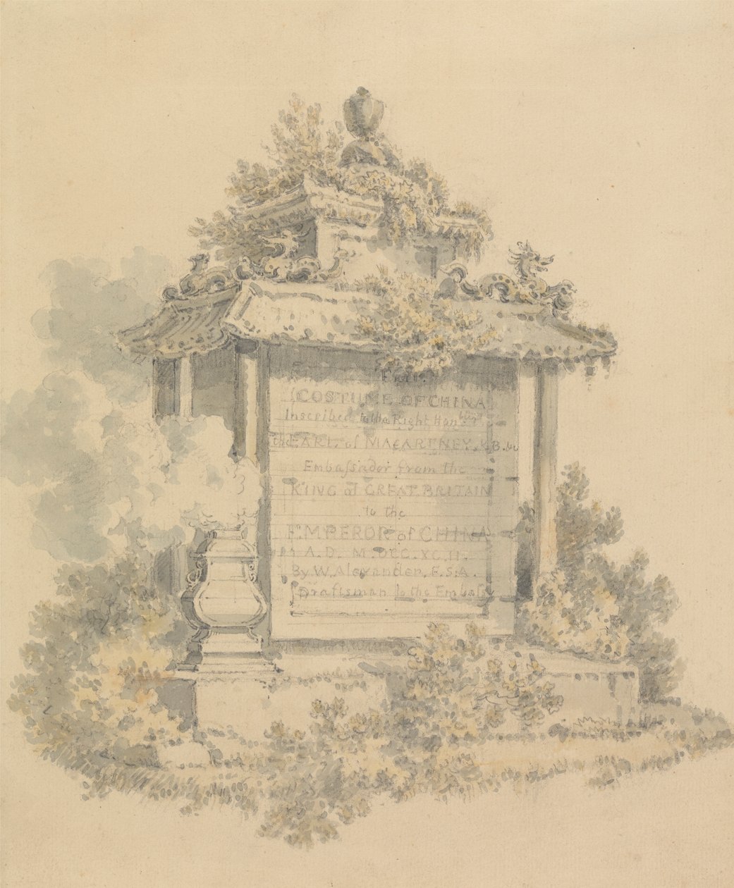 Kínai jelmez elülső része alkotó: William Alexander