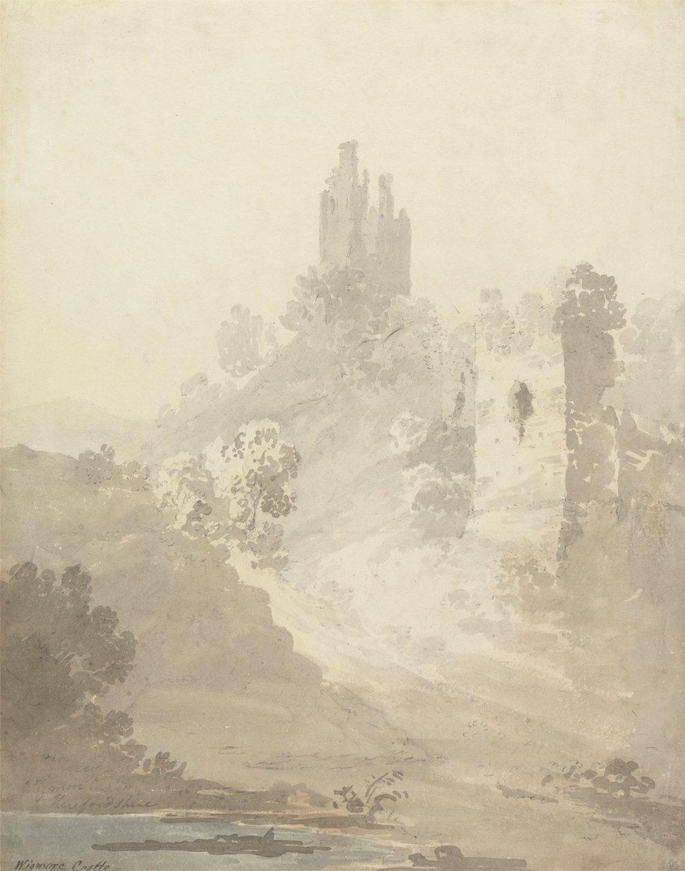 Wigmore kastély, Herefordshire alkotó: William Alexander