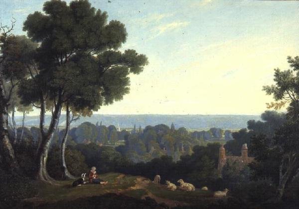 Jelenet a Marlow-völgyben alkotó: William Alfred Delamotte