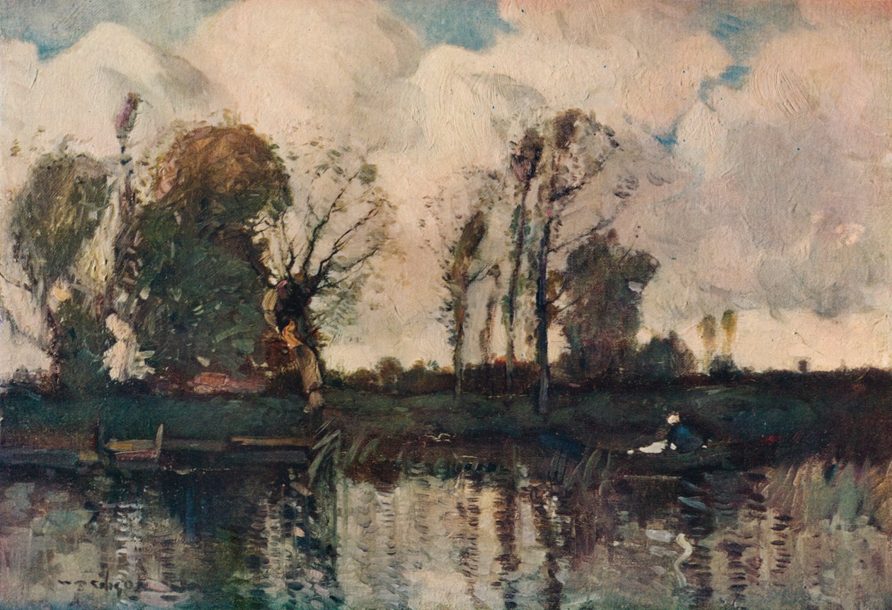 „The Banks of the Loir”, 1900 alkotó: William Alfred Gibson
