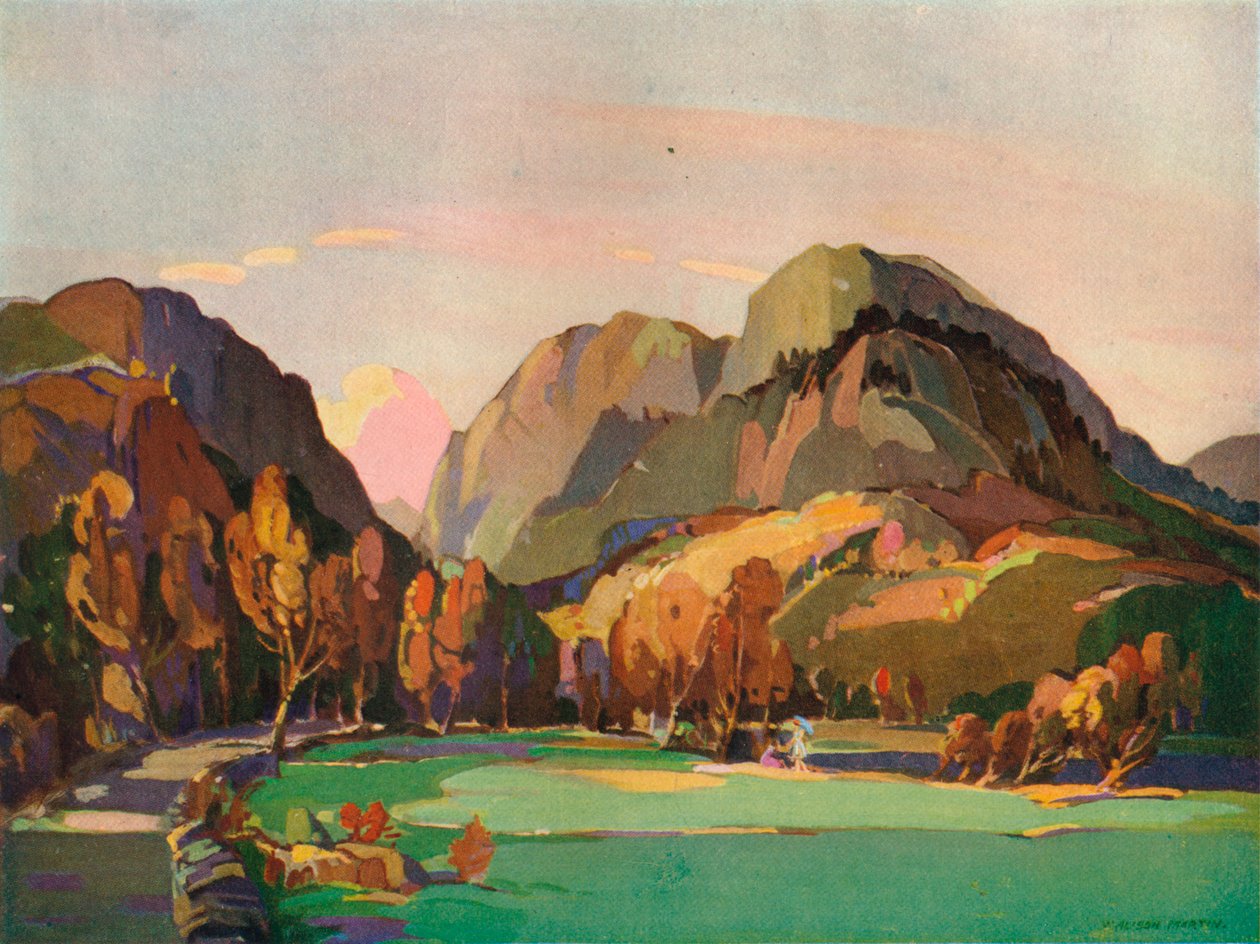 „Aberglaslyn hágója”, 1927 alkotó: William Alison Martin