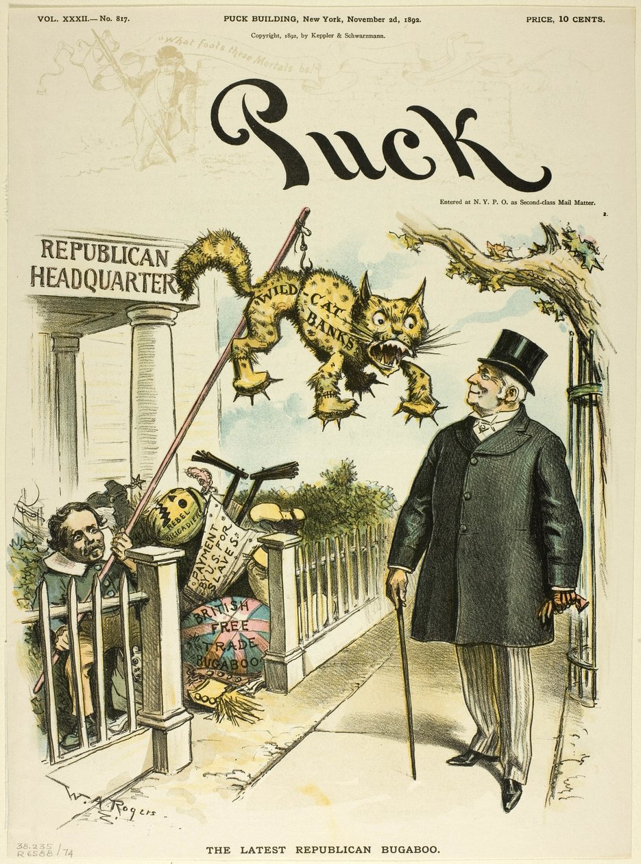 A legújabb republikánus Bugaboo, Pucktól alkotó: William Allen Rogers