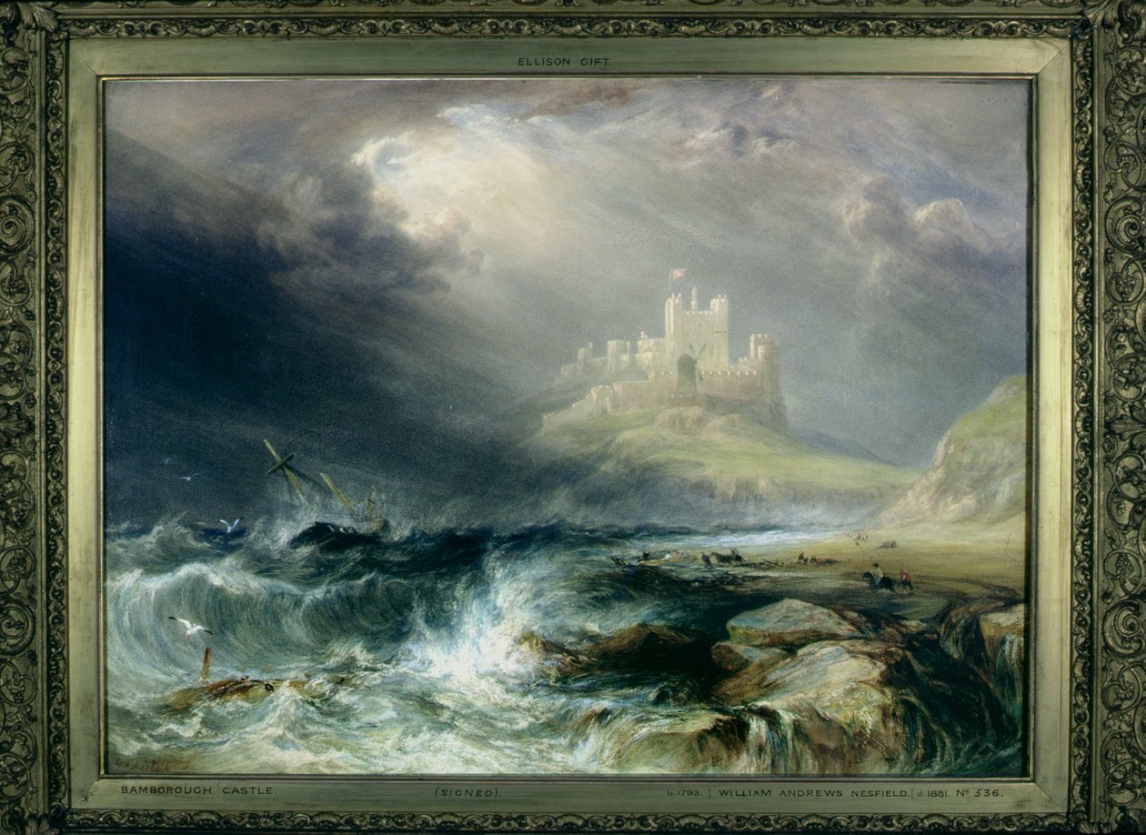 Bamburgh kastély, Northumberland alkotó: William Andrews Nesfield