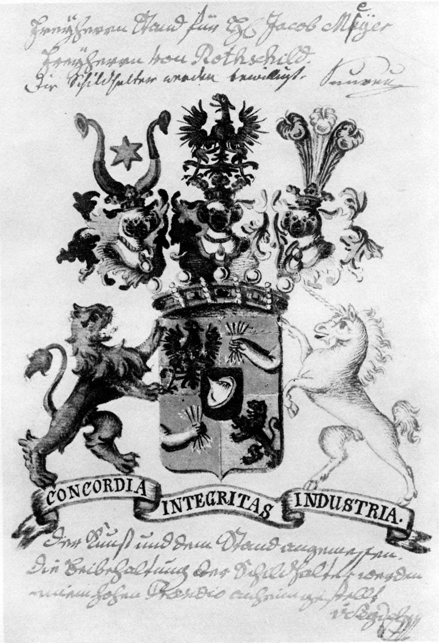 Rothschild család címere alkotó: William Armfield Hobday