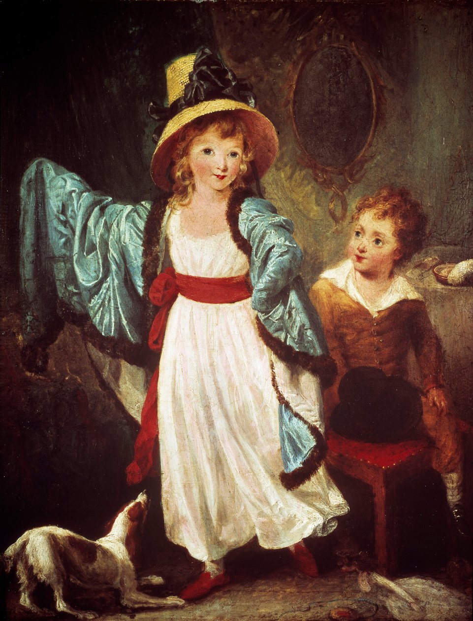 Les enfants deguises William Artaud (1763-1823) festménye 19. század V. 0,51x0,41 m Párizs, Musee Cognacq Jay. alkotó: William Artaud