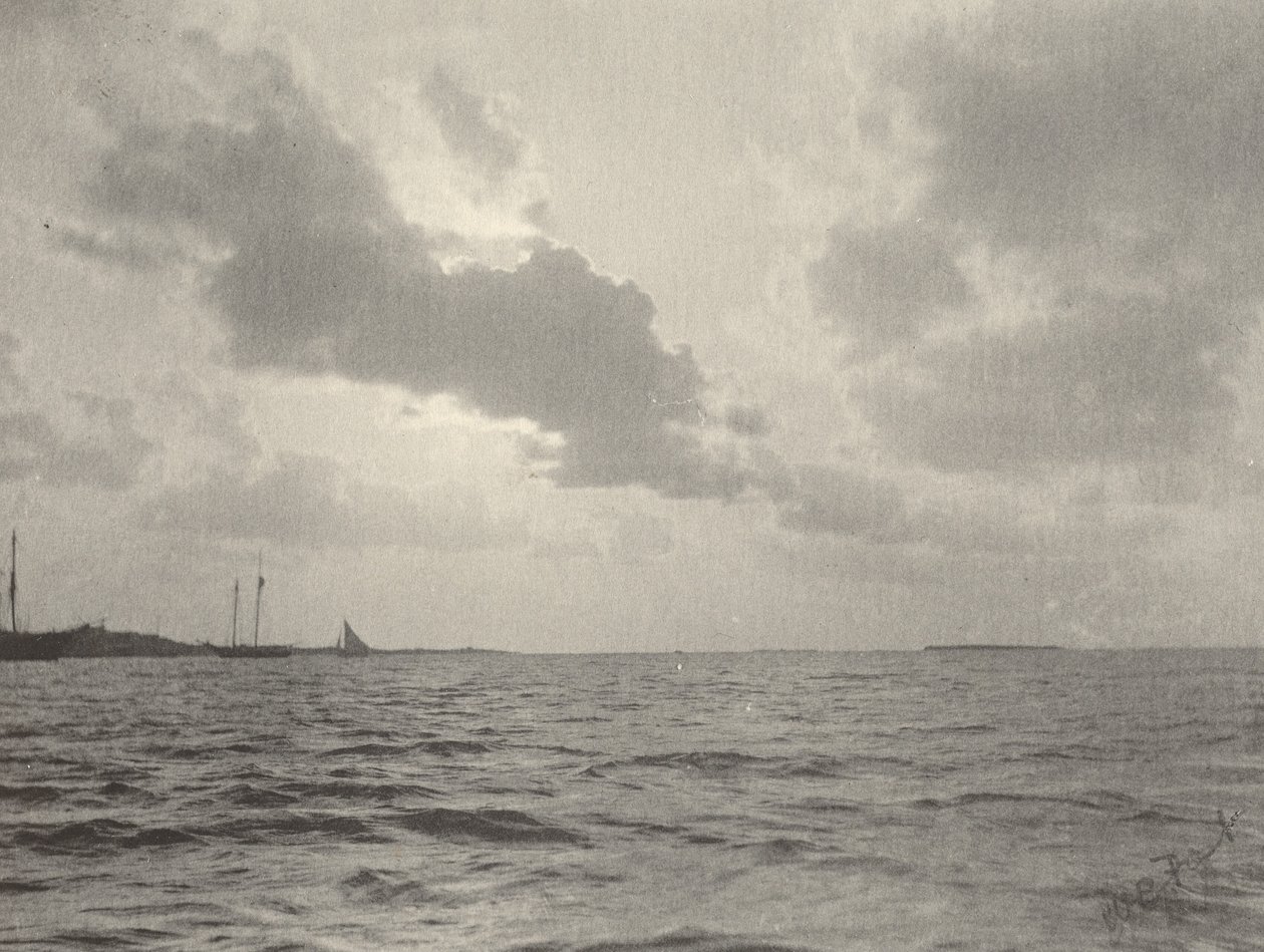 Naplemente a víz felett, 1890-es évek. alkotó: William B Post