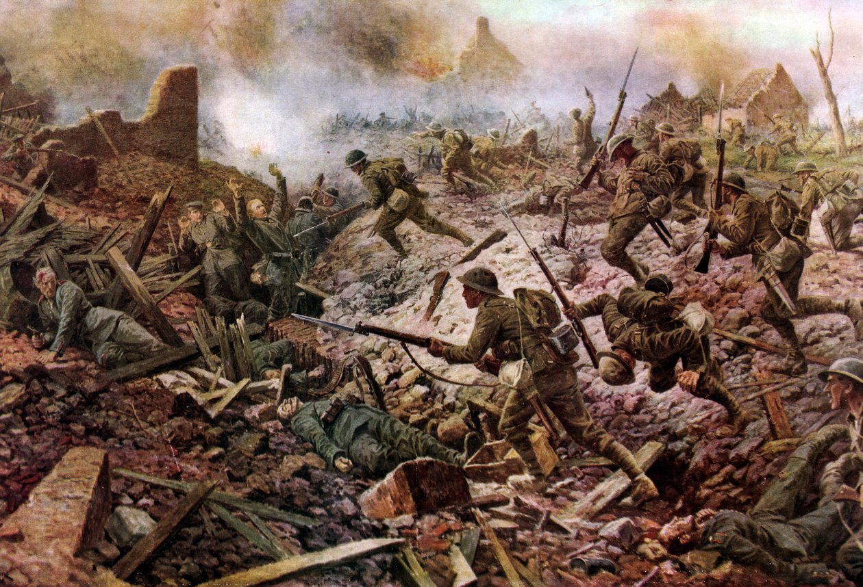 A londoni területi egységek Pozières-nél a somme-i csata idején alkotó: William Barnes (after) Wollen
