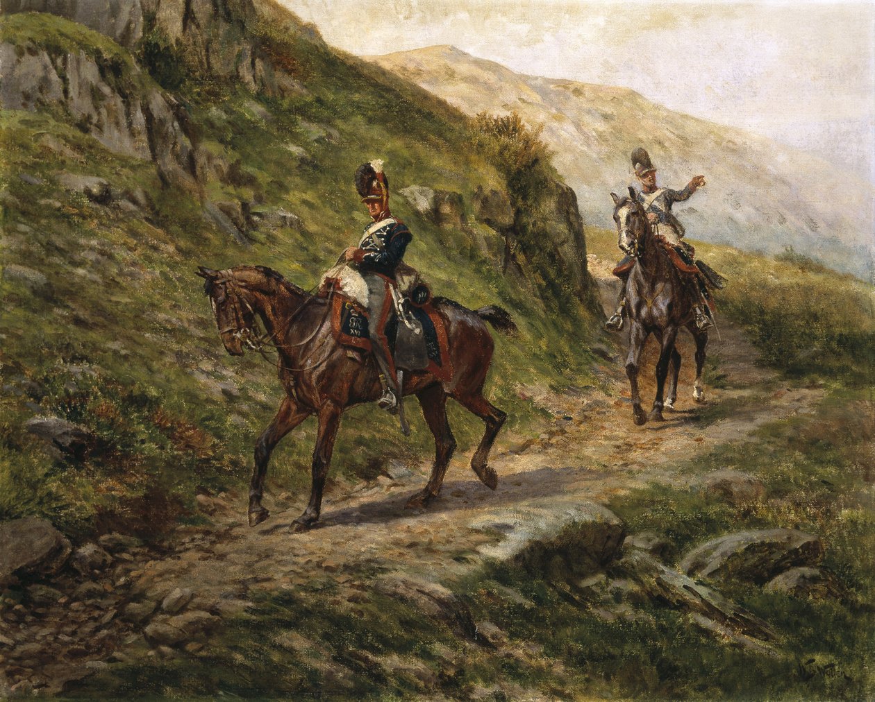 Egy pillantás az ellenségre, 1910 körül alkotó: William Barnes Wollen