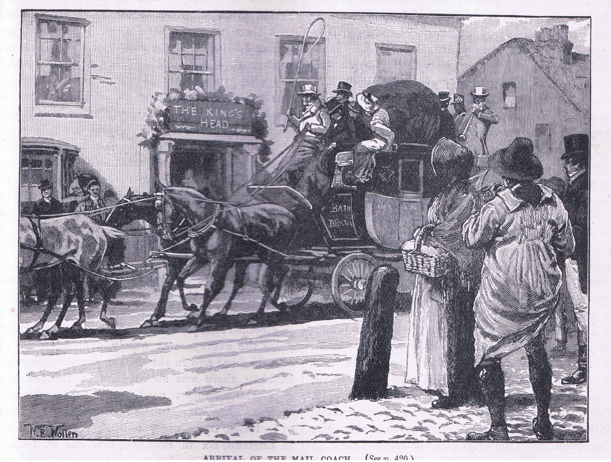A postakocsi érkezése alkotó: William Barnes Wollen