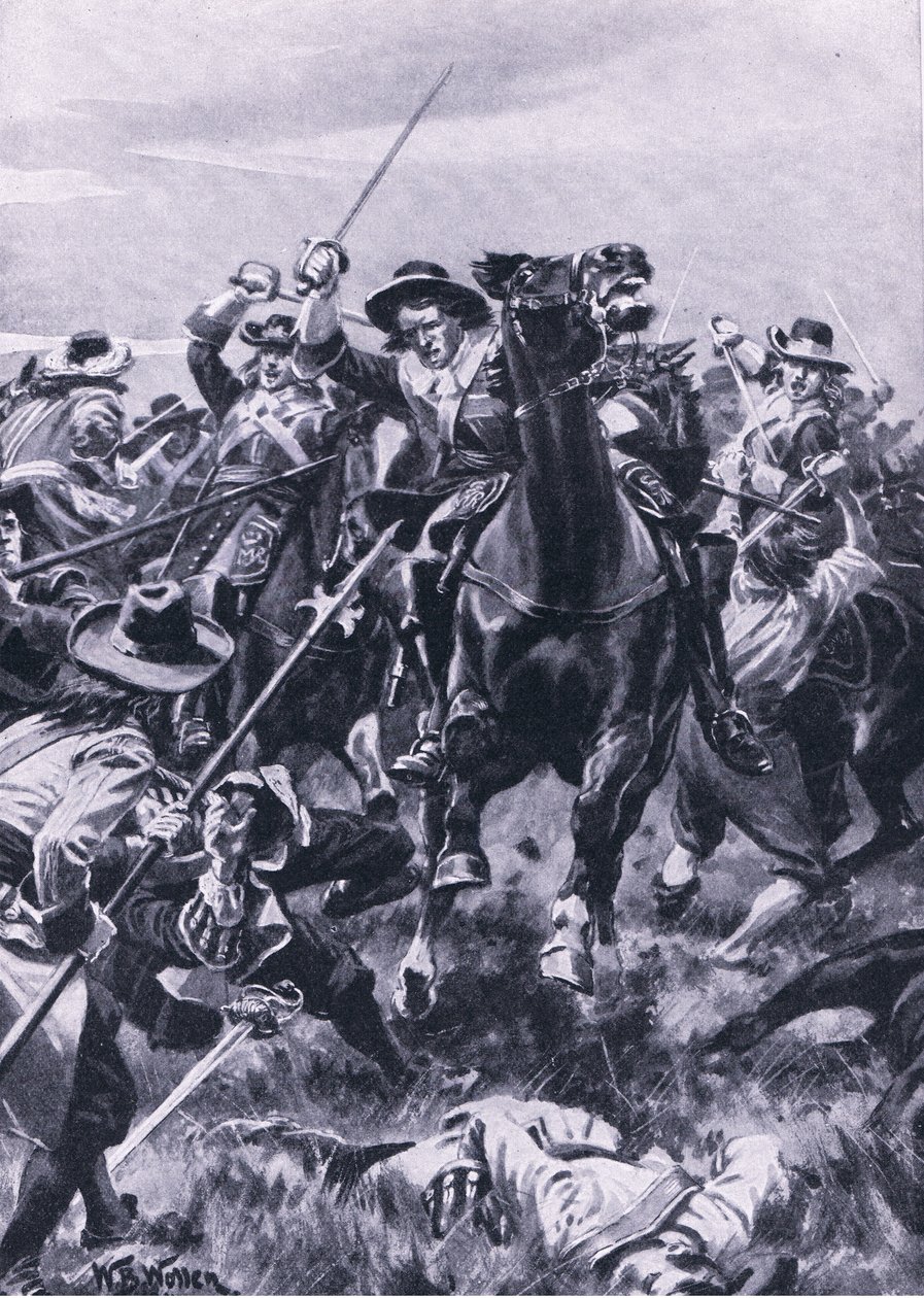 Aughrim csata alkotó: William Barnes Wollen