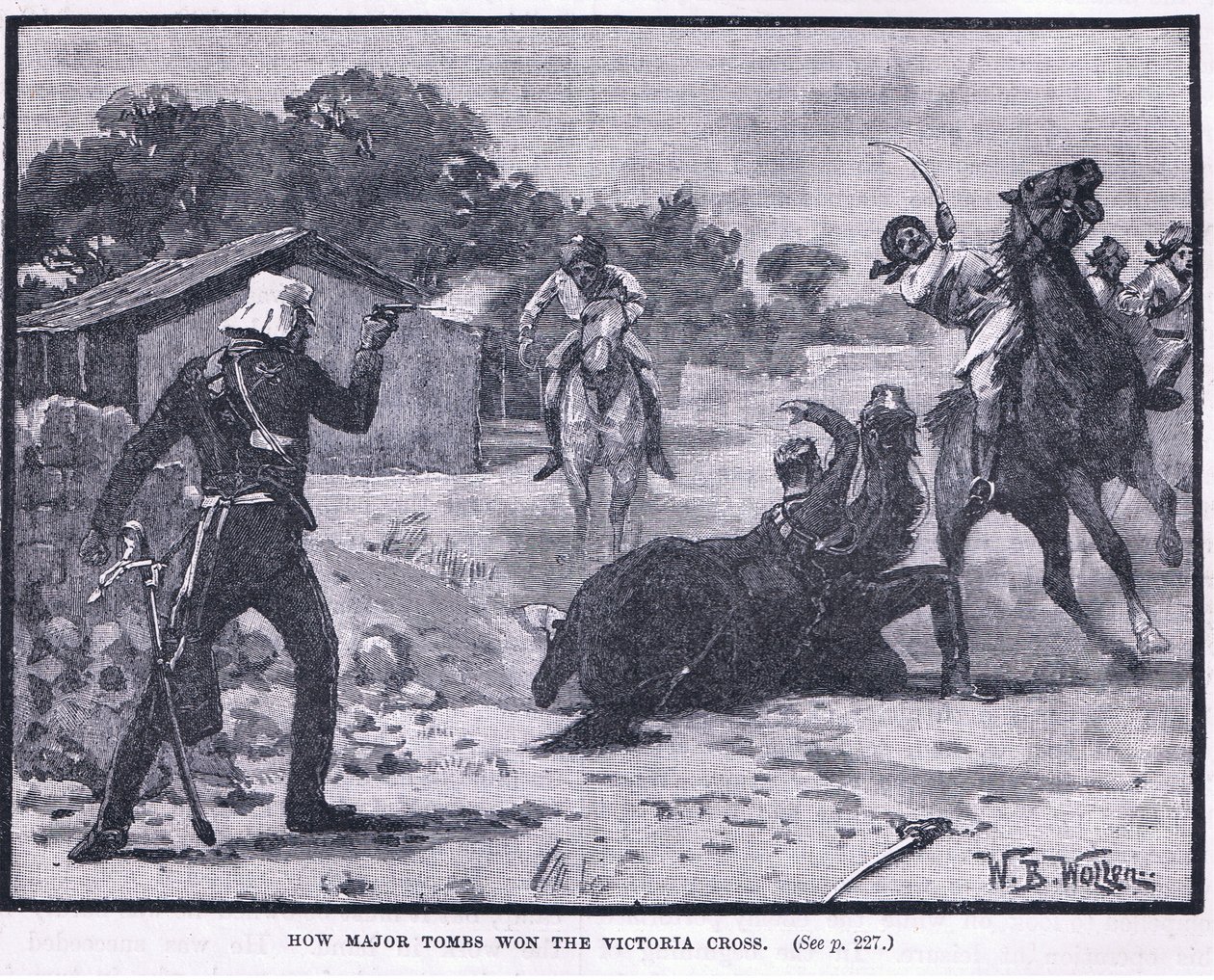Hogyan nyerte el a Major Tombs a Victoria Cross-t i.sz. 1857-ben alkotó: William Barnes Wollen