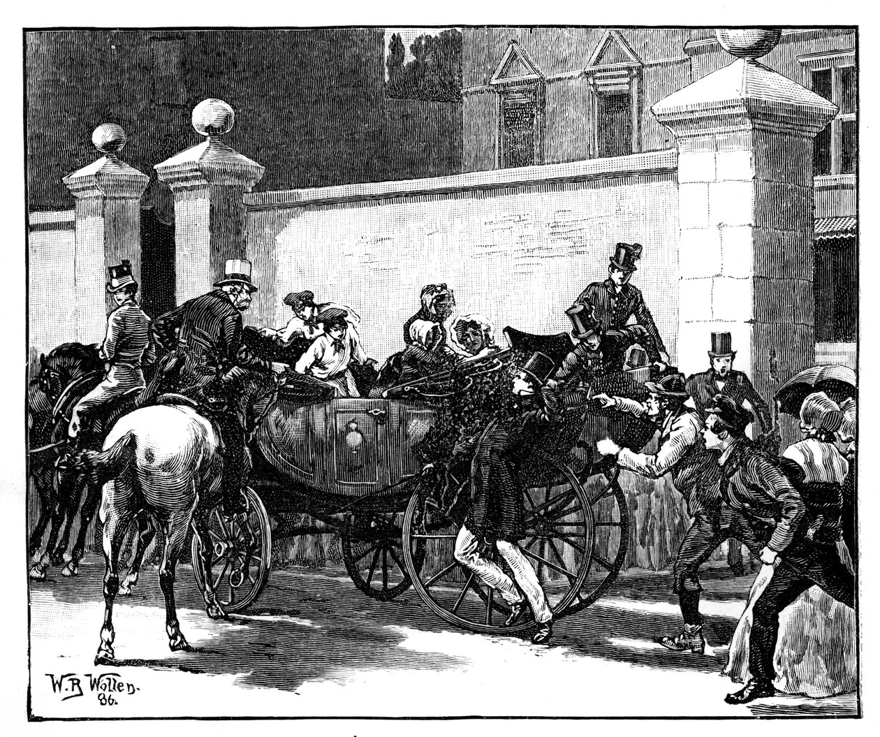 Pates Assault on the Queen, 1850, c1888. alkotó: William Barnes Wollen