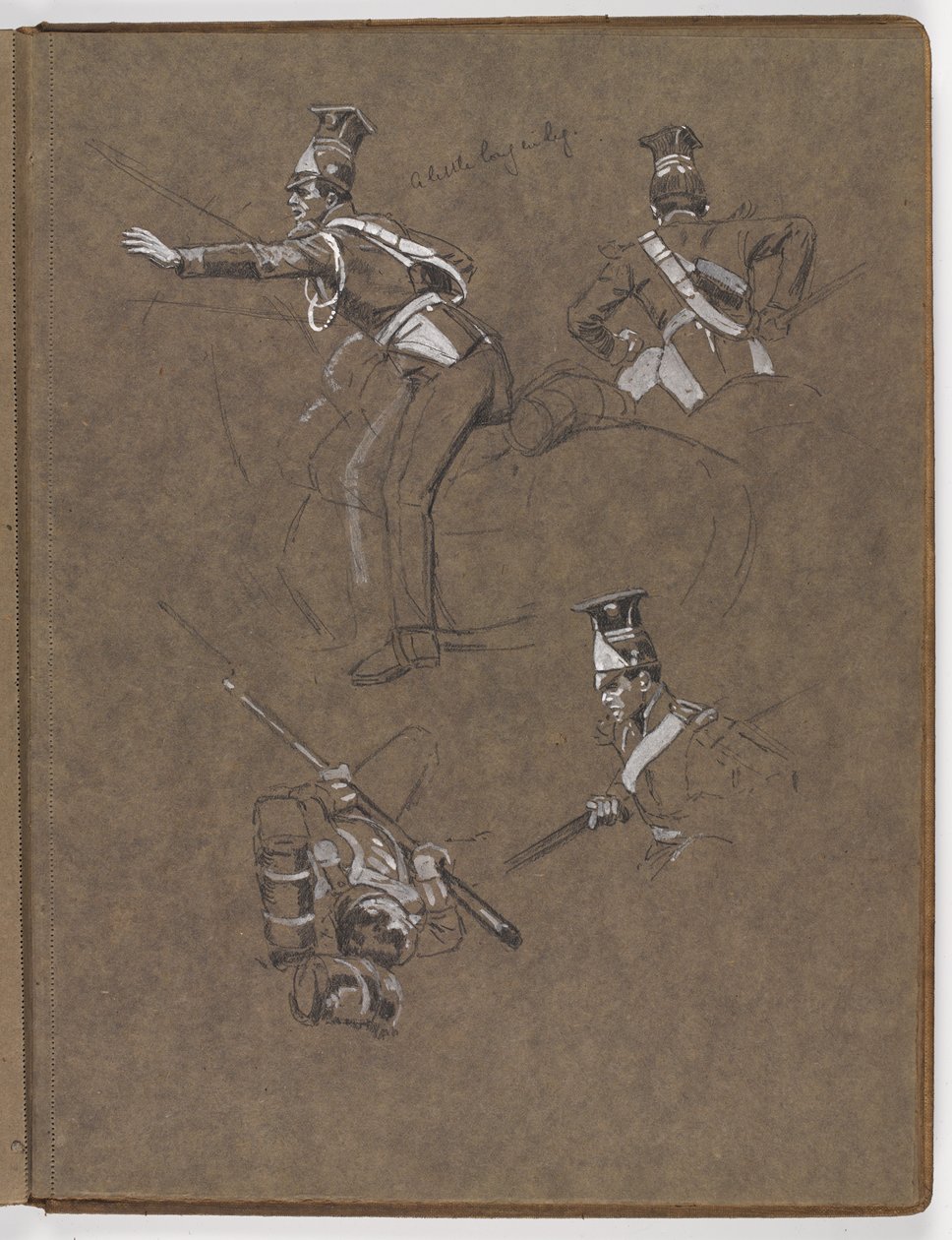 Tanulmányok az olajfestményhez, ?A zászló: Albuhera, 1811. május 16.? alkotó: William Barnes Wollen