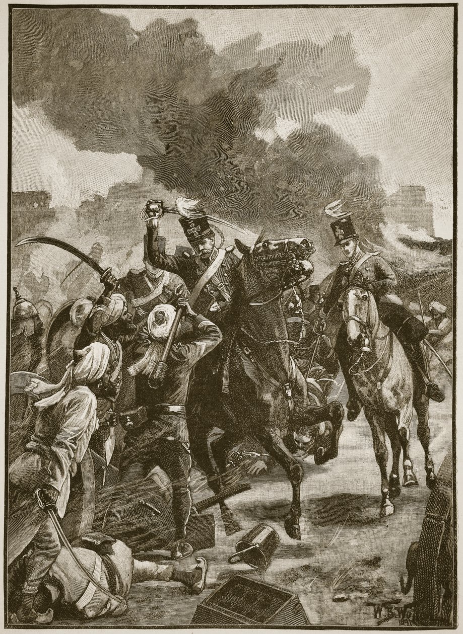 Thackwell Sobraonban, 1846, illusztráció a 
