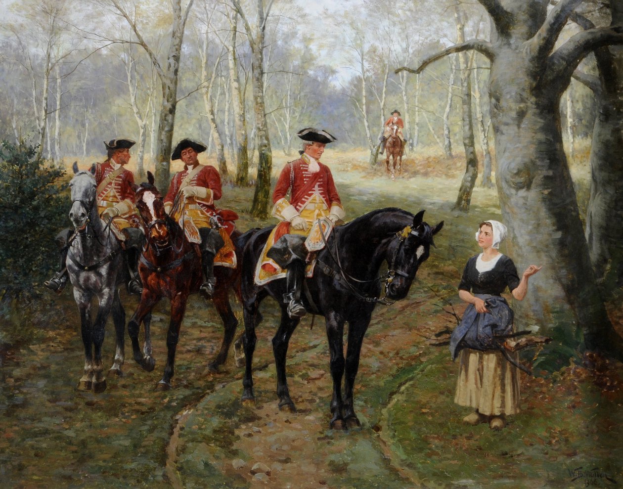Az őrjárat, 1906 körül (olaj, vászon) alkotó: William Barnes Wollen