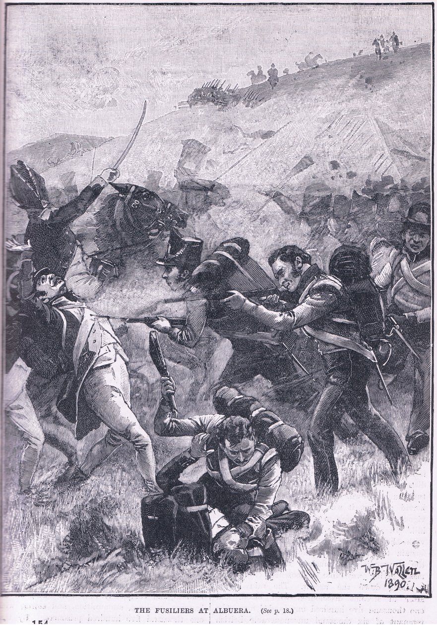 A fuzilierek Albuerában alkotó: William Barnes Wollen