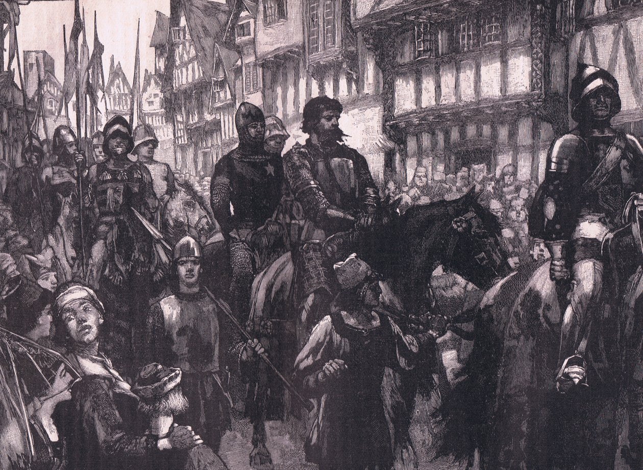 Wallace úton a Westminster Hall felé i.sz. 1304 alkotó: William Barnes Wollen