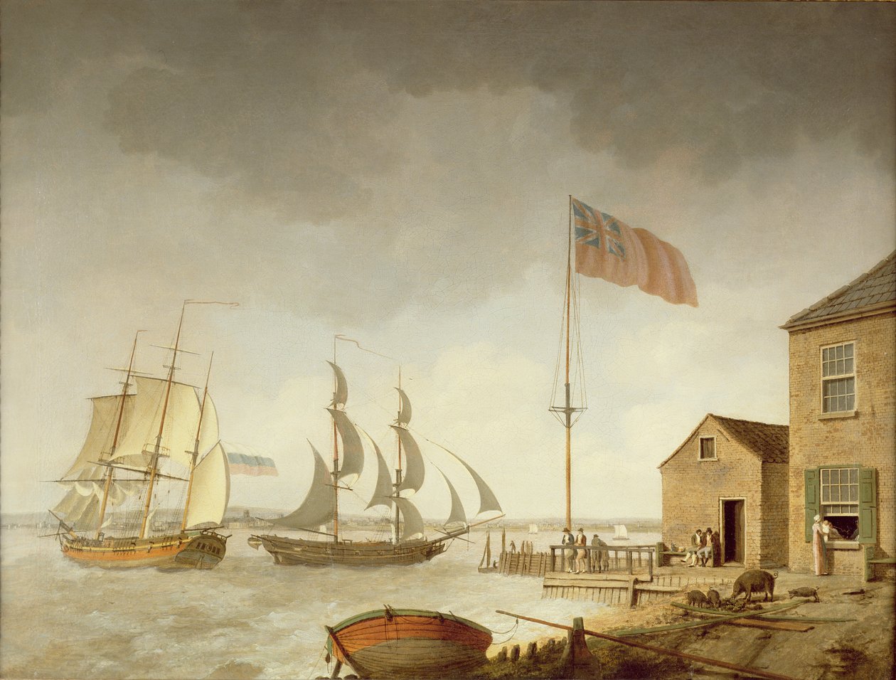Egy balti-tengeri kereskedő a Paull, Hull közelében alkotó: William Barton