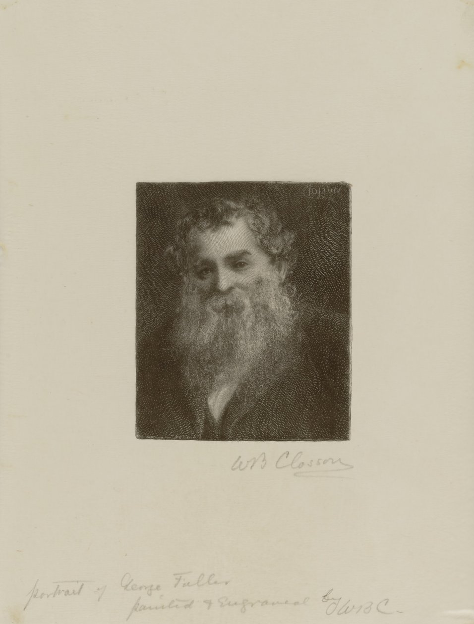 George Fuller portréja alkotó: William Baxter Closson
