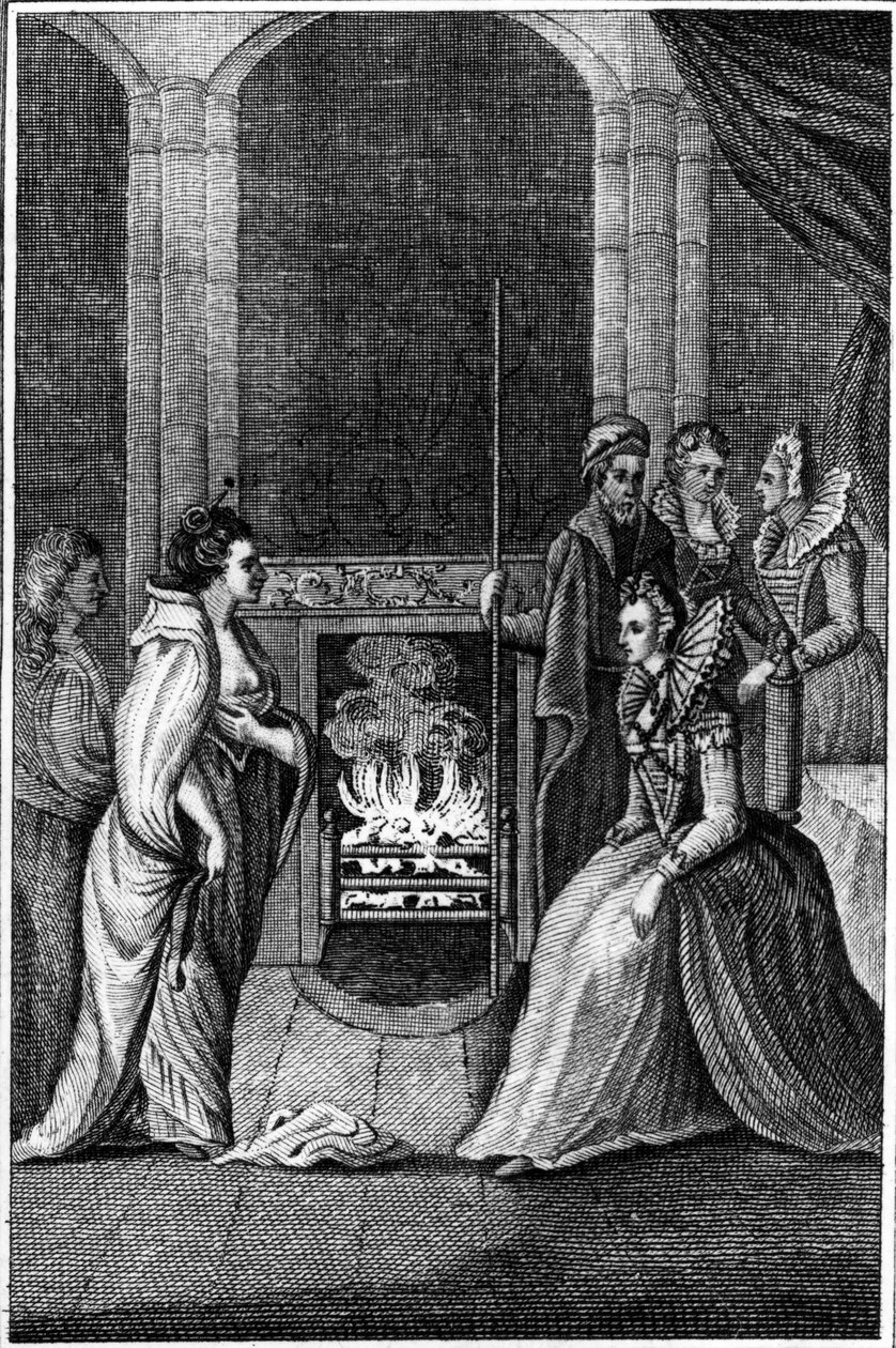 Grana Uile bemutatta Erzsébet királynőnek, illusztrációja az „Anthologia Hibernica” kötetből. II, Clayton nyomtatványa, 1794-ben jelent meg alkotó: William Beauford