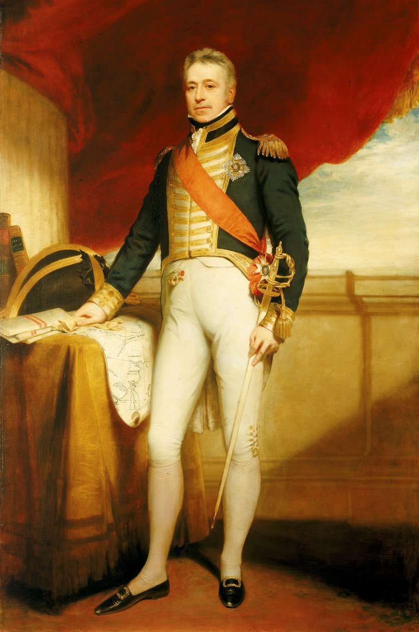 Sir George Cockburn flottaadmirális (1772-1853) alkotó: William Beechey
