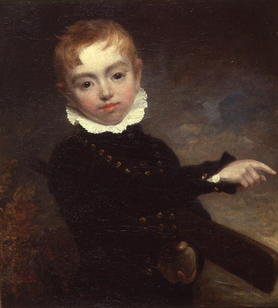 Fiú krikettütővel alkotó: William Beechey