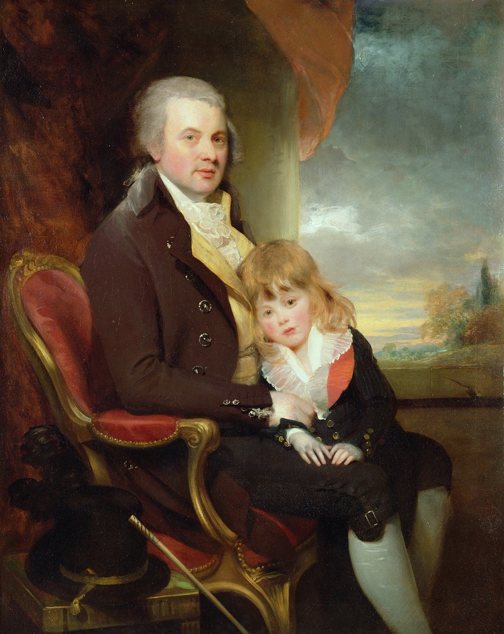 Edward George Lind és fia, Montague alkotó: William Beechey