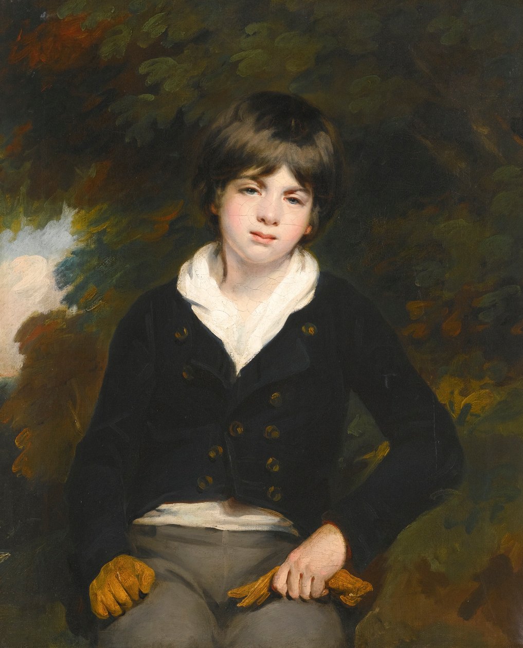 Egy fiú portréja, aki állítólag Barker mester. alkotó: William Beechey