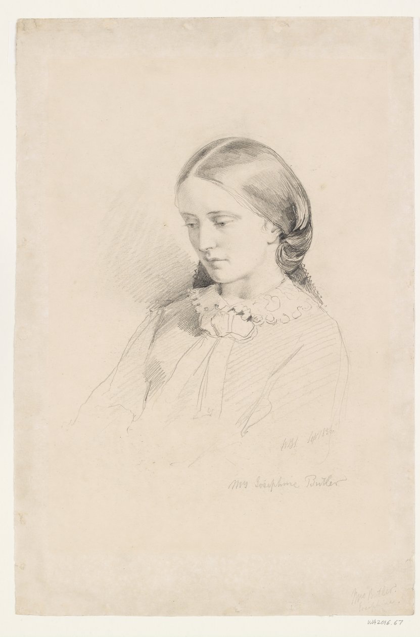 Josephine Butler, korai feminista kampányoló alkotó: William Bell Scott
