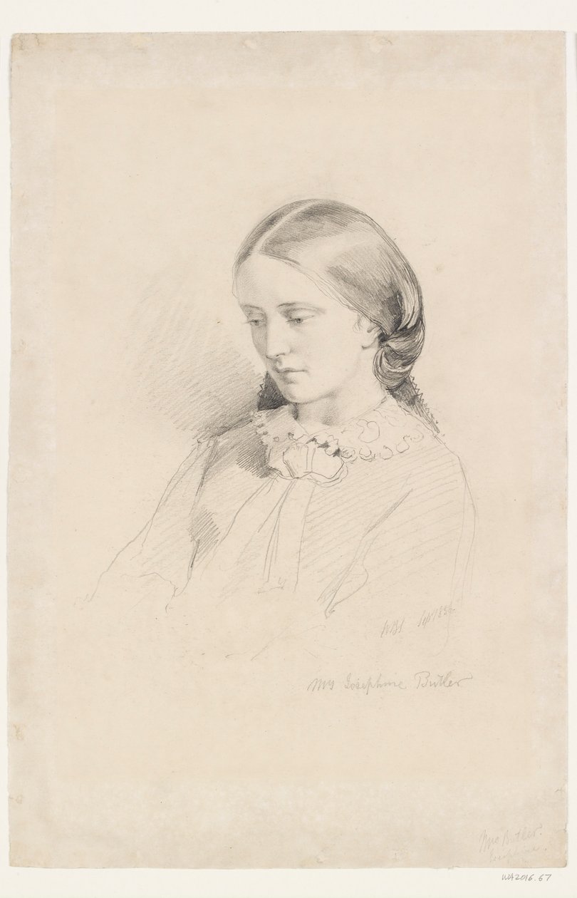 Josephine Butler, korai feminista kampányoló, 1856 alkotó: William Bell Scott